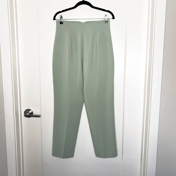 ZARA Light Green High Rise Ankle Pants Size Medium [7901-532-537] Preowned - Picture 5 of 7